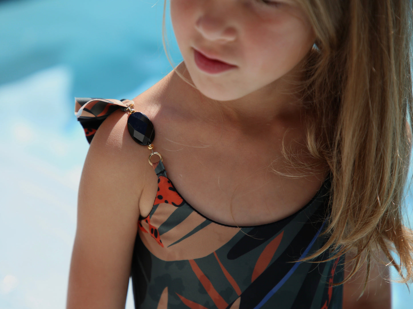 Luna Children's One-Piece Swimsuit - Rainforest Oasis